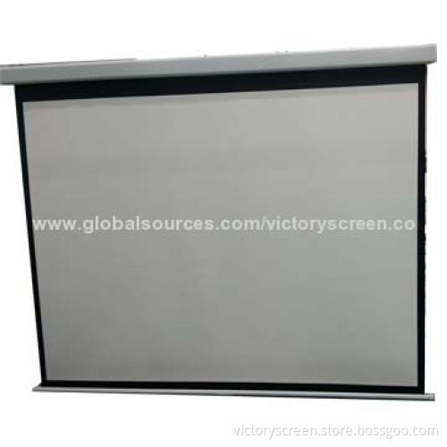Manual screen with hot selling, matte white finish, 84 size, 1:1, good-quality and -price